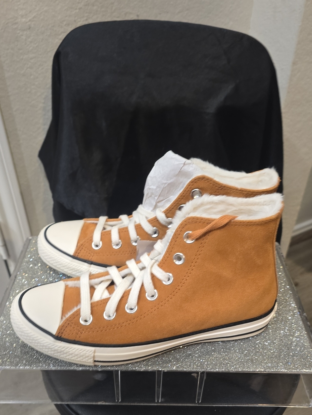 Converse Chuck Taylor All Star Cozy Suede Sneakers- Gingersnap/Egret - Picture 13 of 16